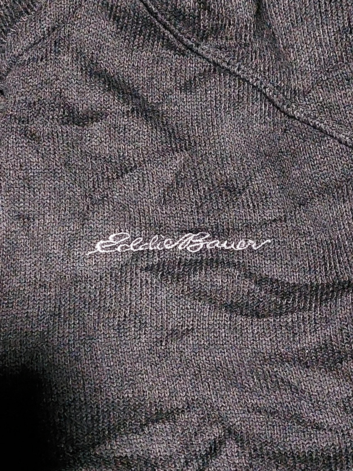 Pull polaire Eddie Bauer gris quart zip col montant manches raglan – Eddie Bauer – taille L 2