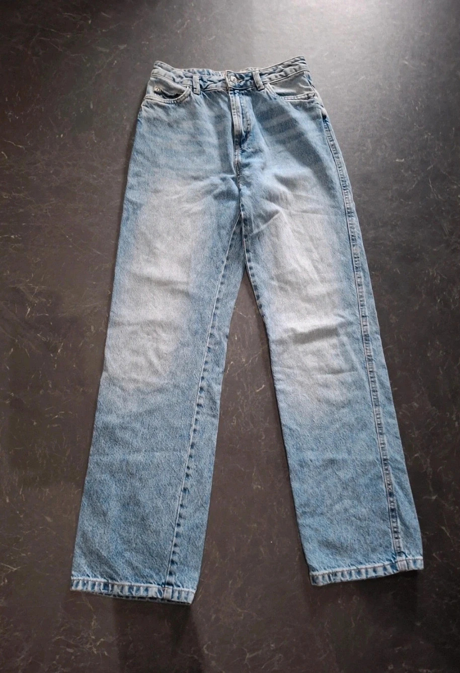 Jean droit bleu clair délavé Pimkie Taille 34 (XS) – Pimkie – taille XS / 34 / 6 2