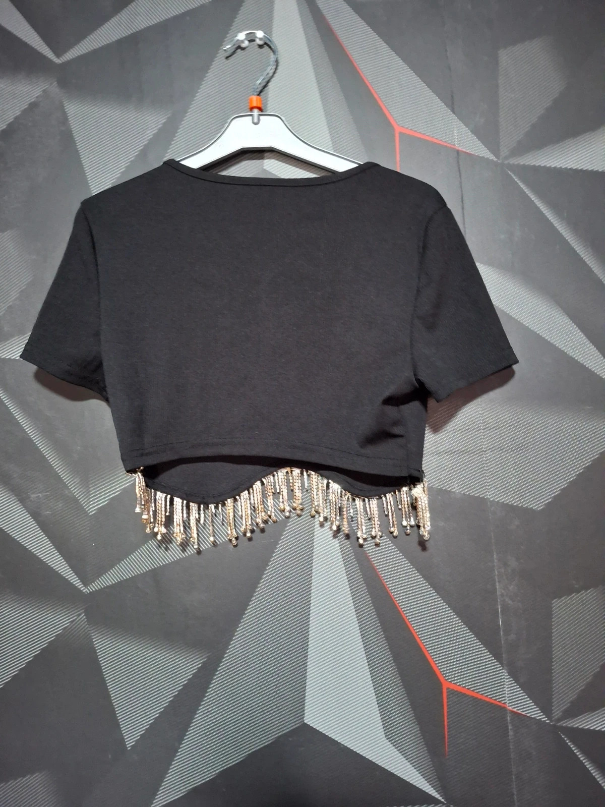 Crop top noir femme – Shein – taille XS / 34 / 6 2