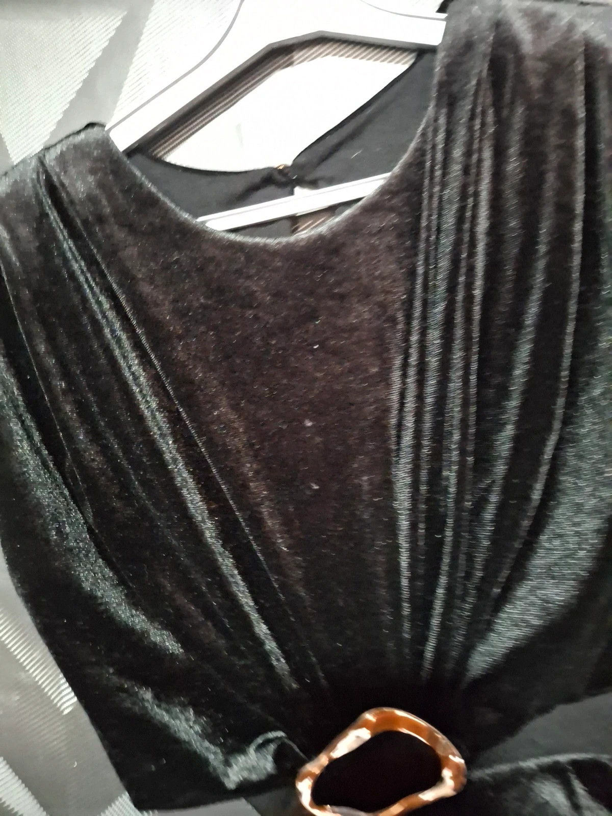 Robe longue en velours noir à découpes Taille S/M (36/38) – Shein – taille M / 38 / 10 5