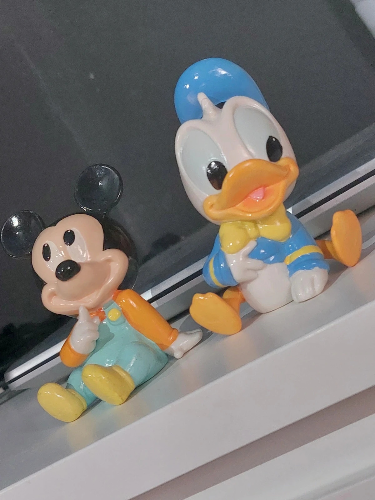 Magnifique Duo Figurines Vintage Céramique Bébé Disney - Mickey & Donald – Disney – taille Taille unique 2