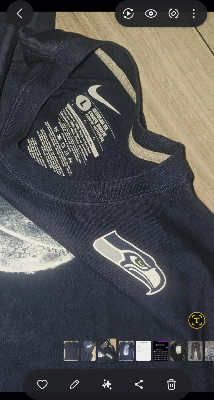 T-shirt manches longues Nike NFL Seattle Seahawks bleu marine taille L – Nike – taille L 2