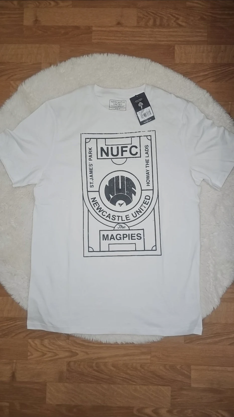T-shirt blanc Newcastle United Magpies taille M