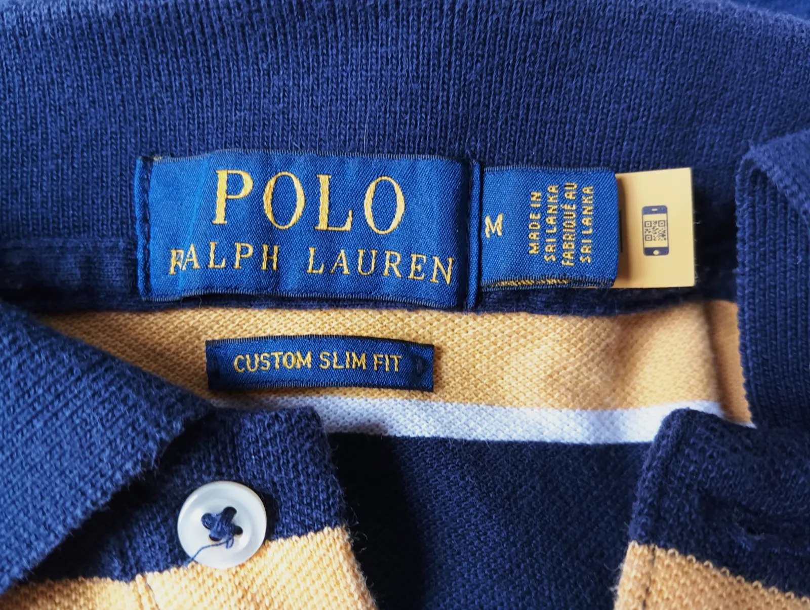 Polo Polo Ralph Lauren rayé bleu marine M – Polo Ralph Lauren – taille M 3