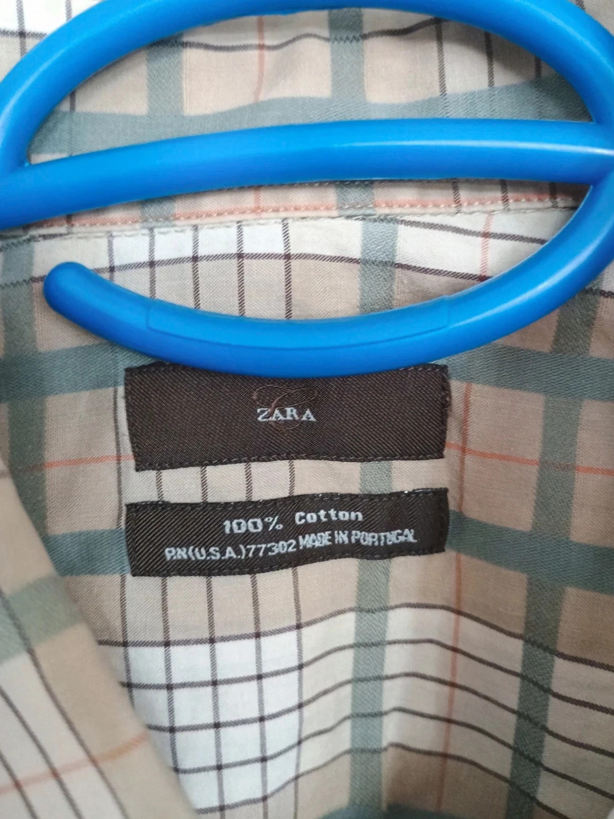 Camisa de manga corta de cuadros ZArA 100% Algodón Talla XL – Zara – taille XL 2