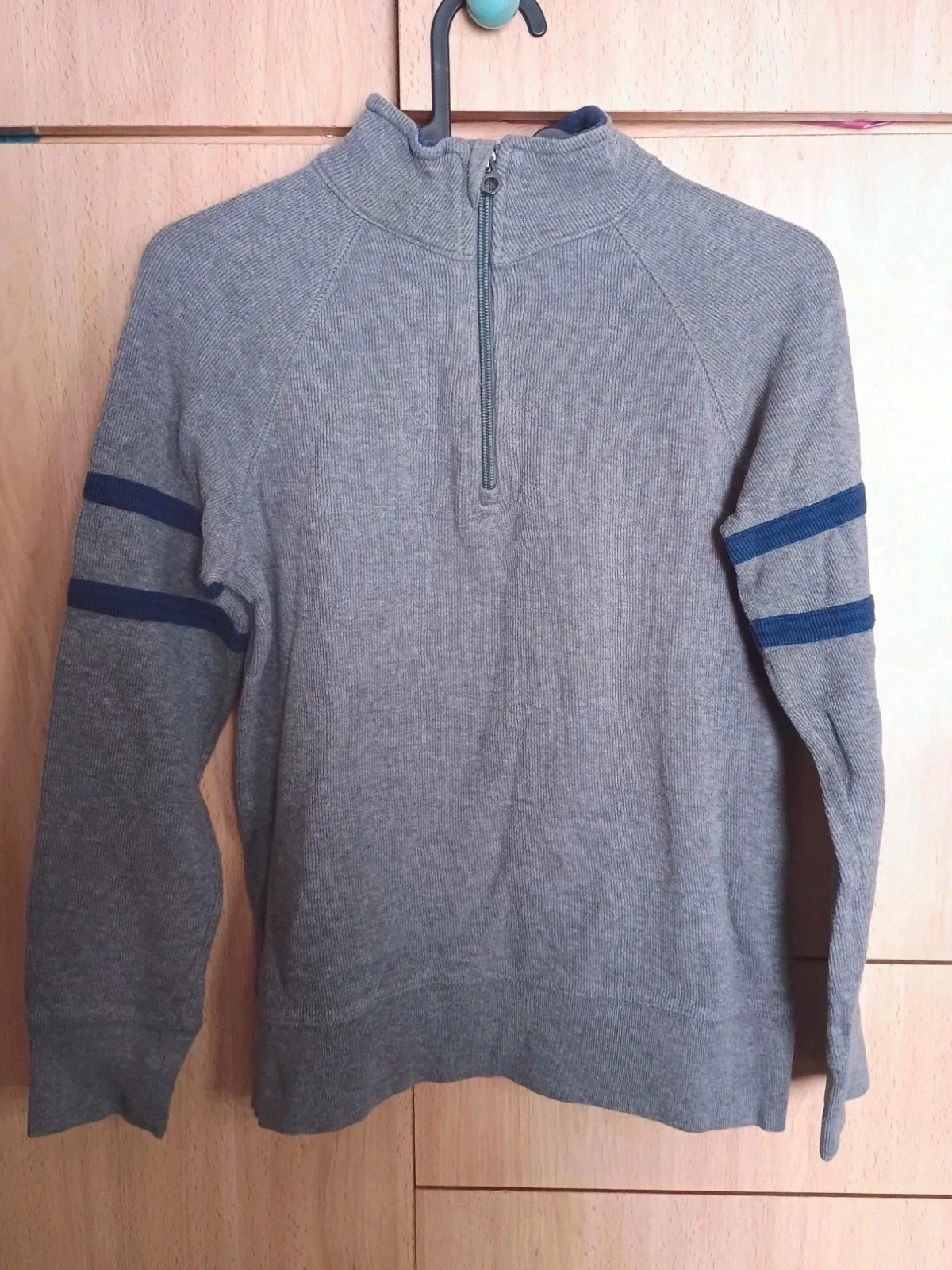 Sudadera de punto gris GAp Kids Talla M 8 años con cremallera