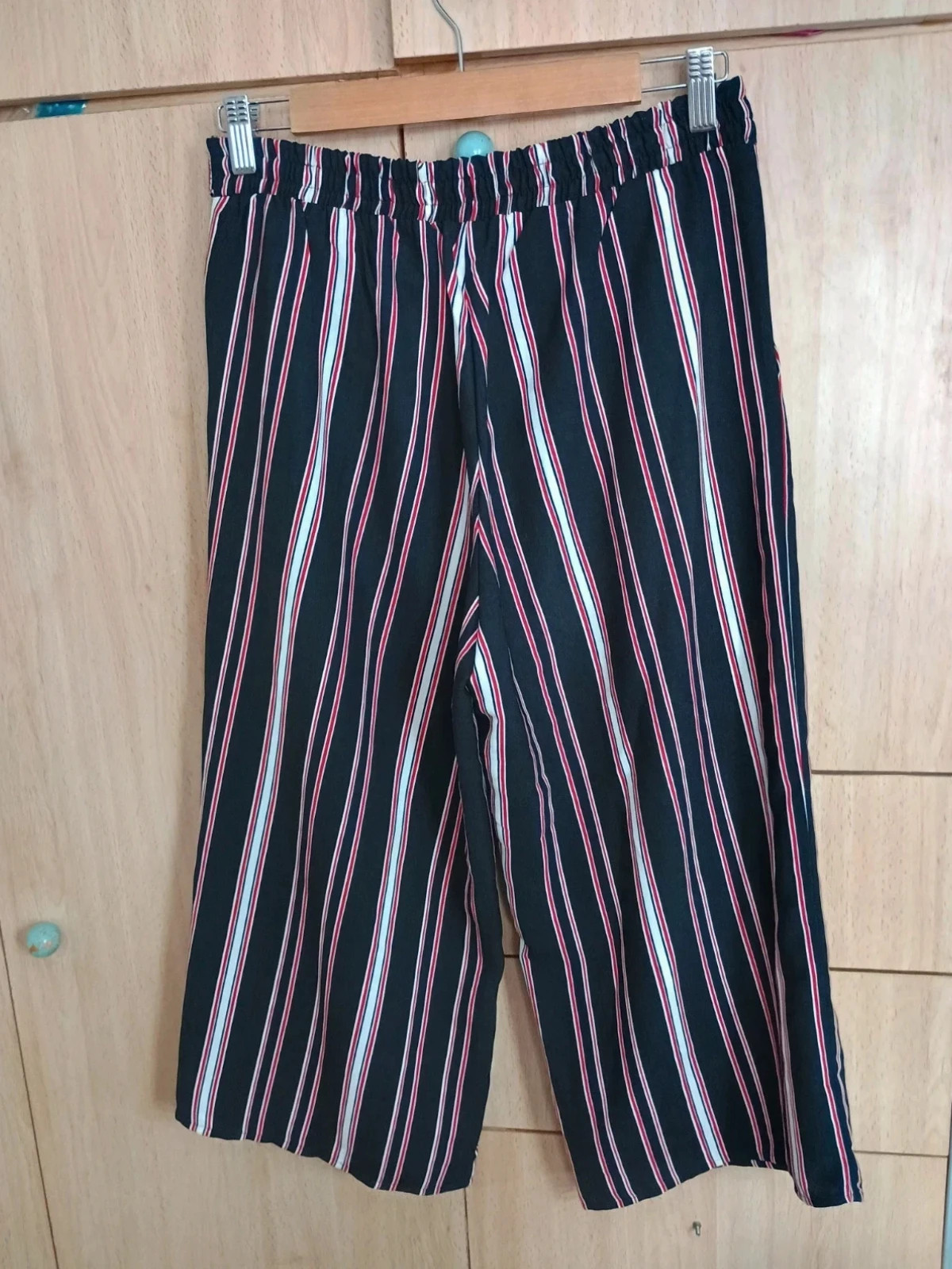Pantalones anchos de rayas marino rojo encuentro Talla 38 – Encuentro – taille M / 38 / 10 4