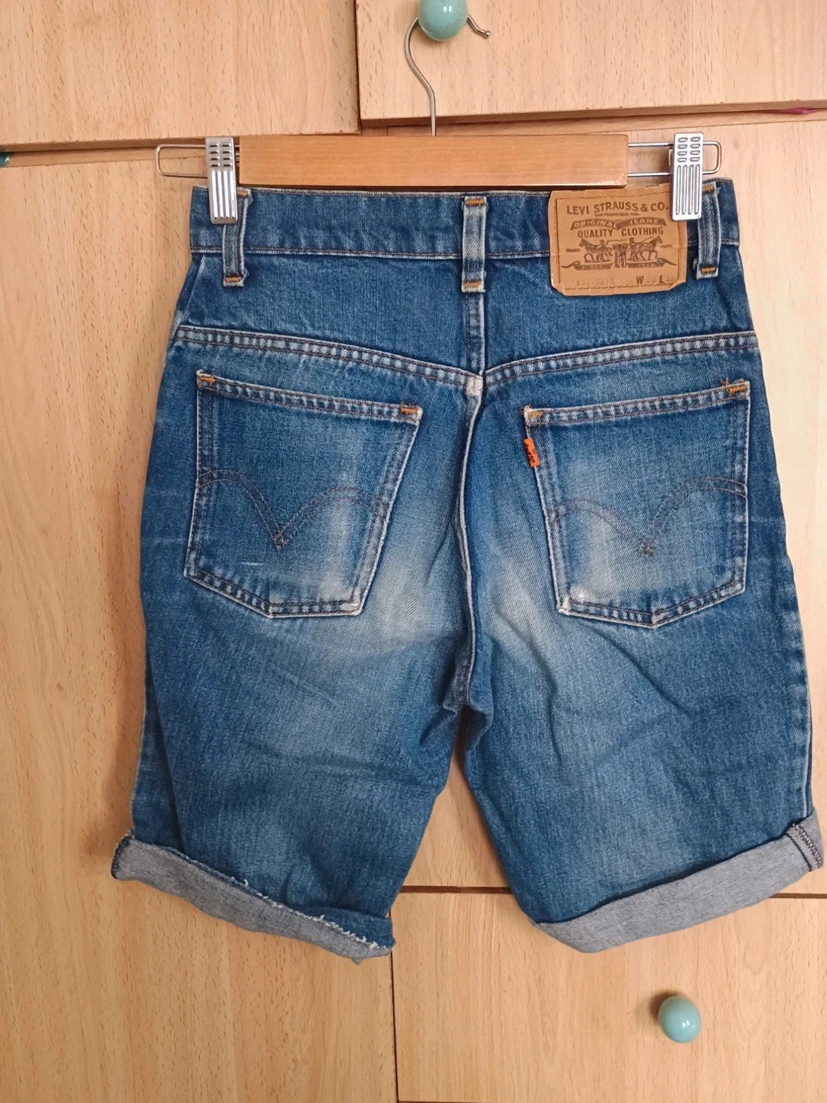 Shorts Levi's Vintage W28 L36 Naranja Tab – Levi's – taille S 4