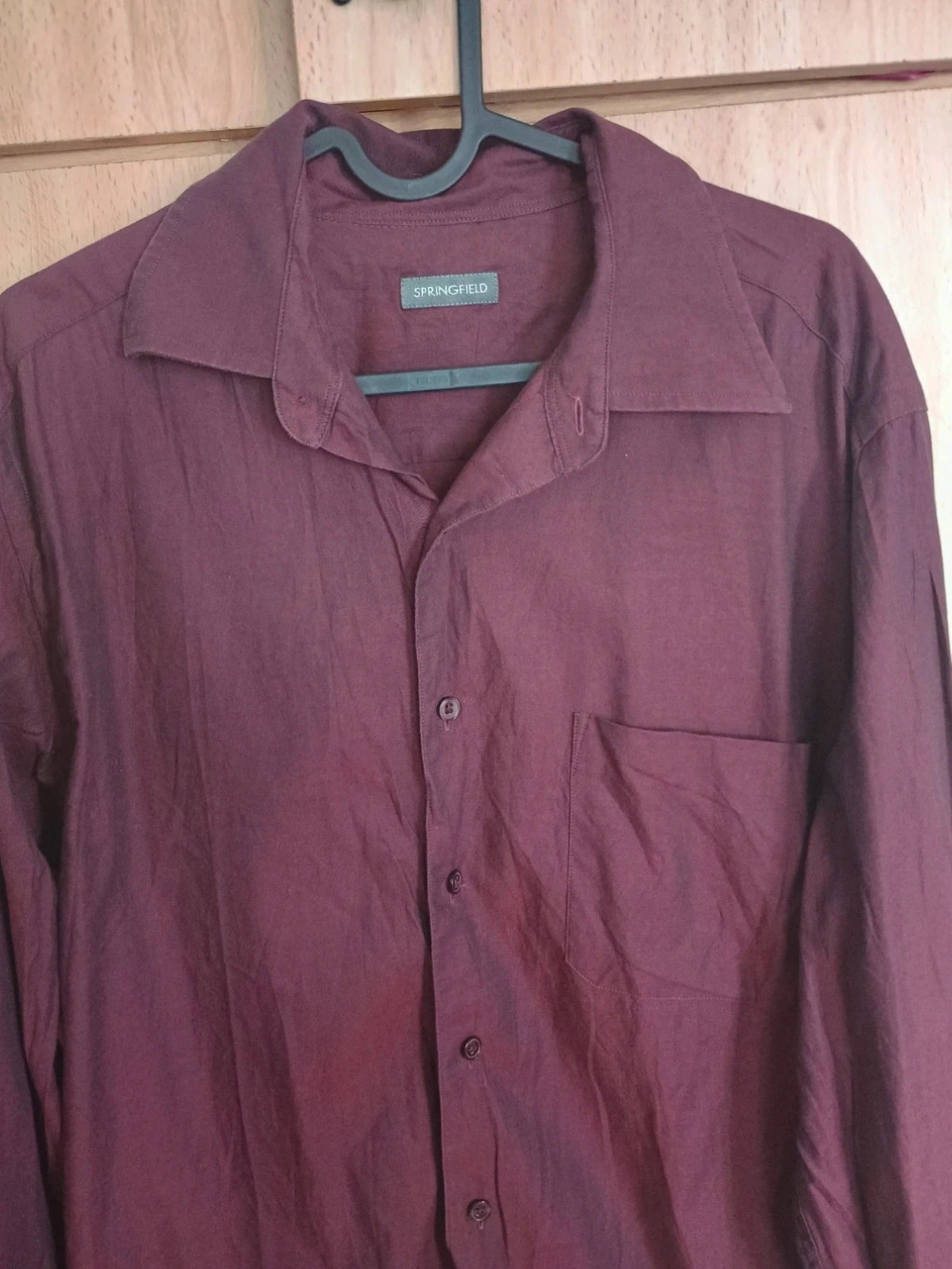 Bonita Camisa Springfield Algodón Talla L Granate – Springfield – taille L 2