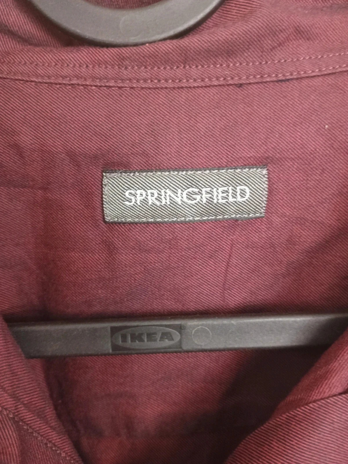 Bonita Camisa Springfield Algodón Talla L Granate – Springfield – taille L 4