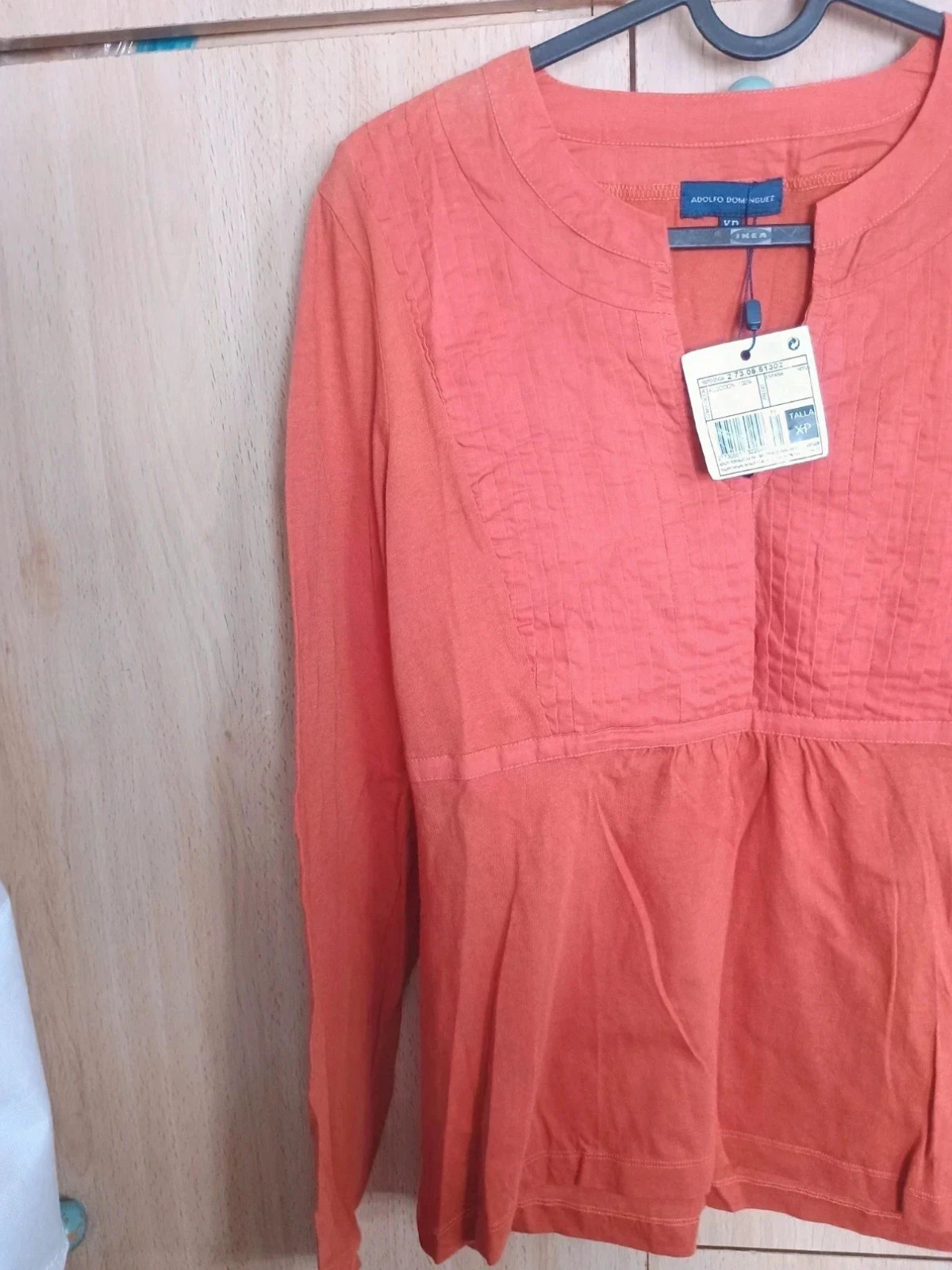 Blusa Adolfo Dominguez Naranja Terracota 100% Algodon Talla xs – Adolfo Dominguez – taille XS / 34 / 6 2