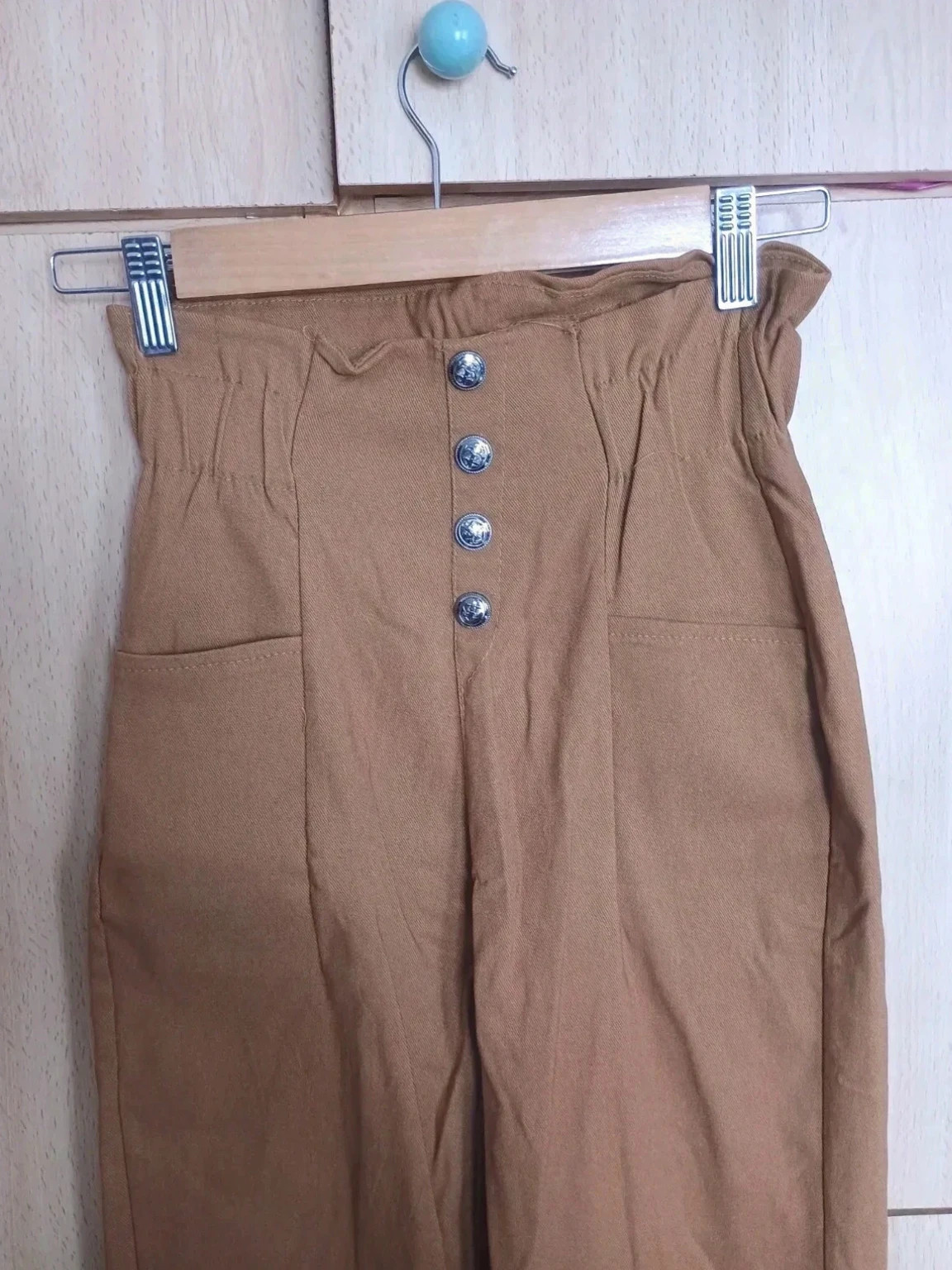 Pantalón Paperbag Cintura Alta Botones – Luna&Miele – taille M / 38 / 10 2