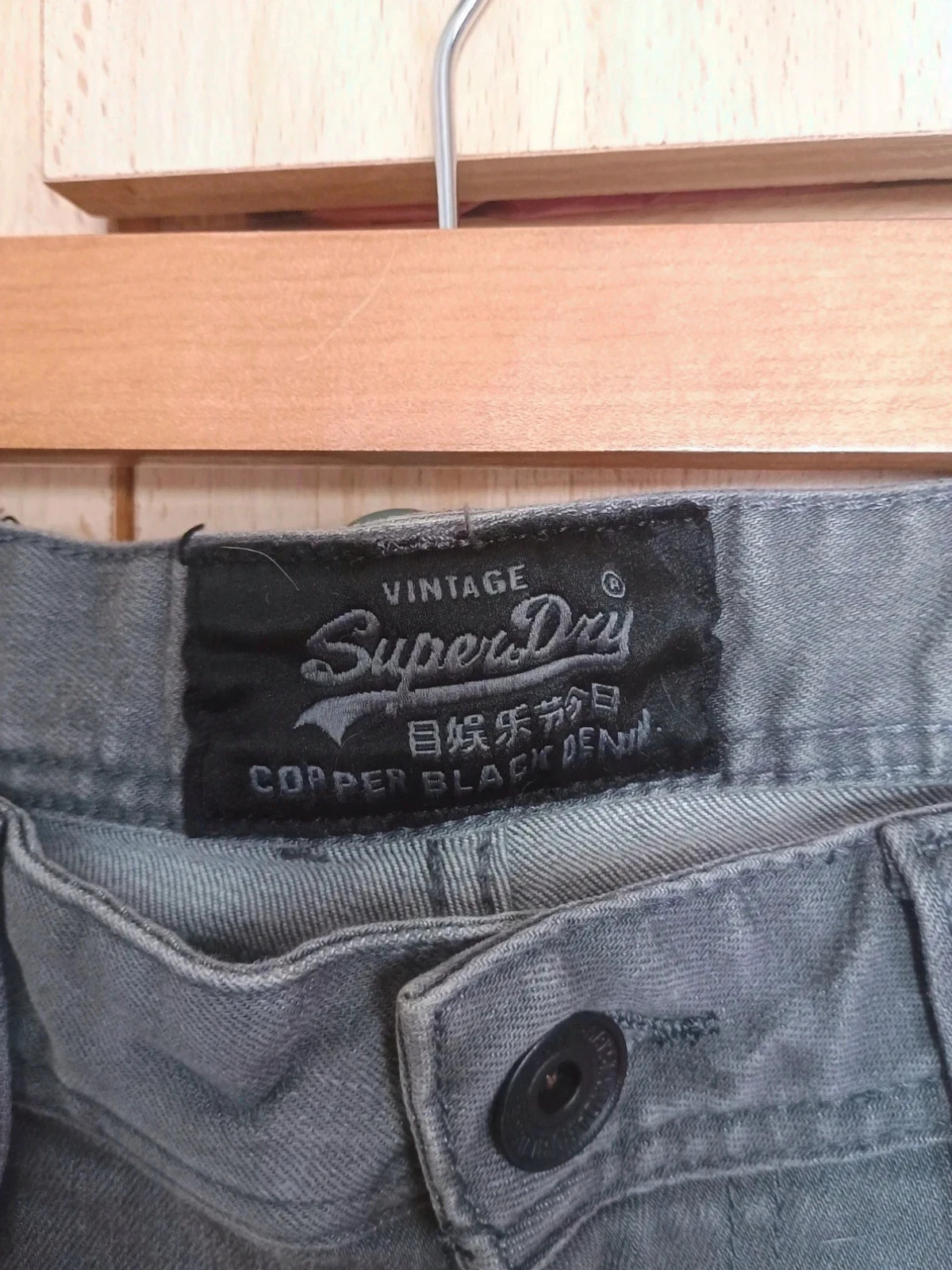 Vaqueros SuperDry Slim Gris Talla 42 – Superdry – taille XL 4