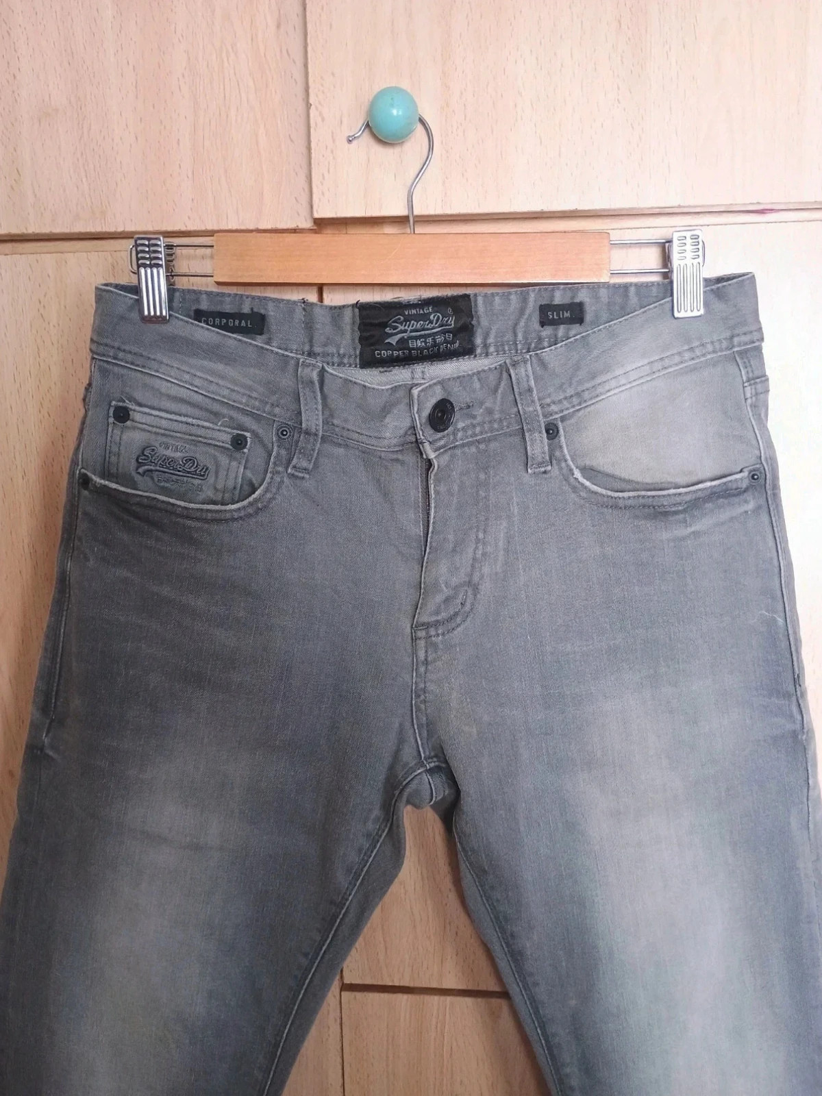 Vaqueros SuperDry Slim Gris Talla 42 – Superdry – taille XL 2