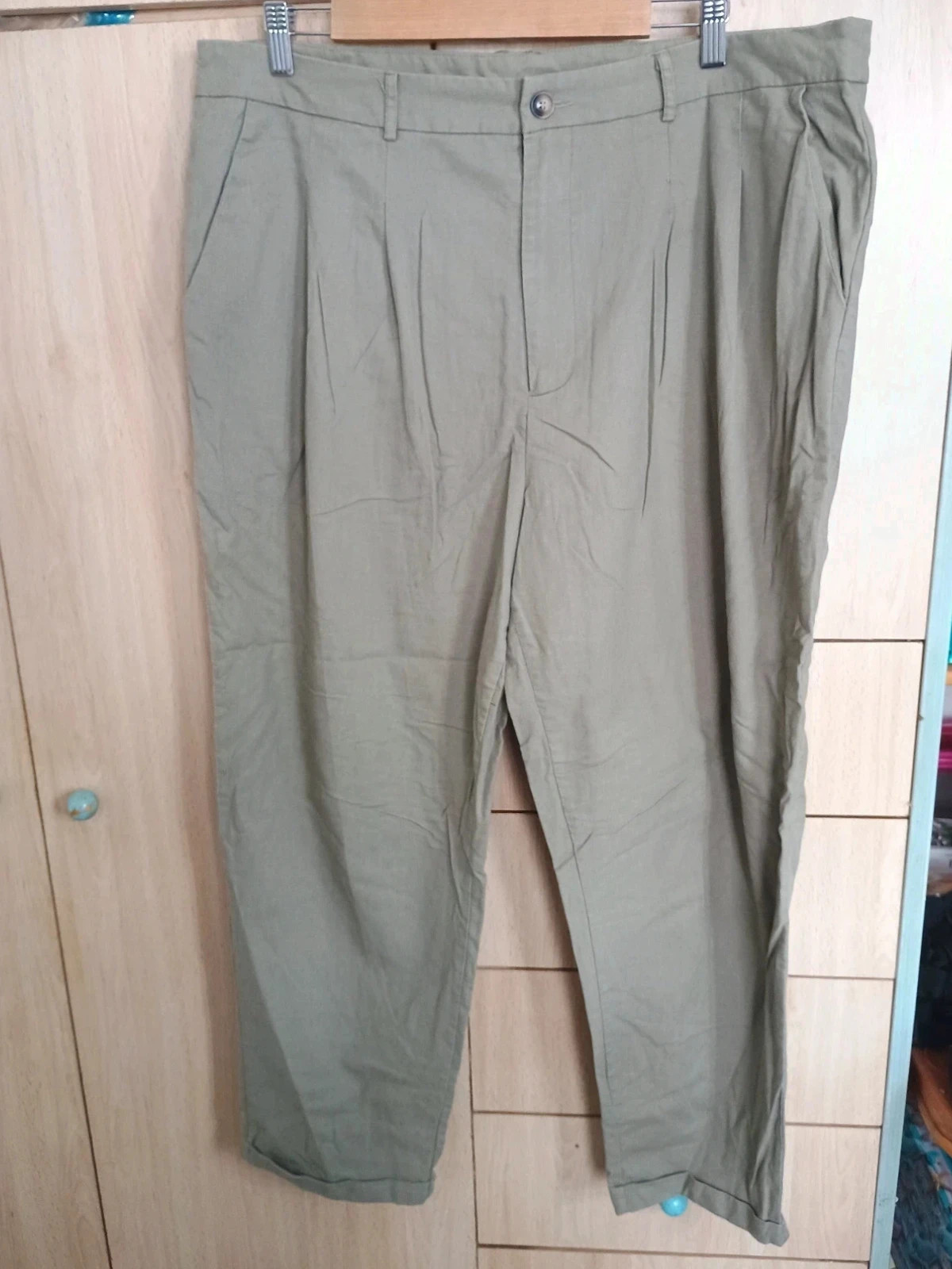 Cómodos Pantalones CUrVE Verdes Caqui 3XL – Shein Curve – taille S / 36 / 8