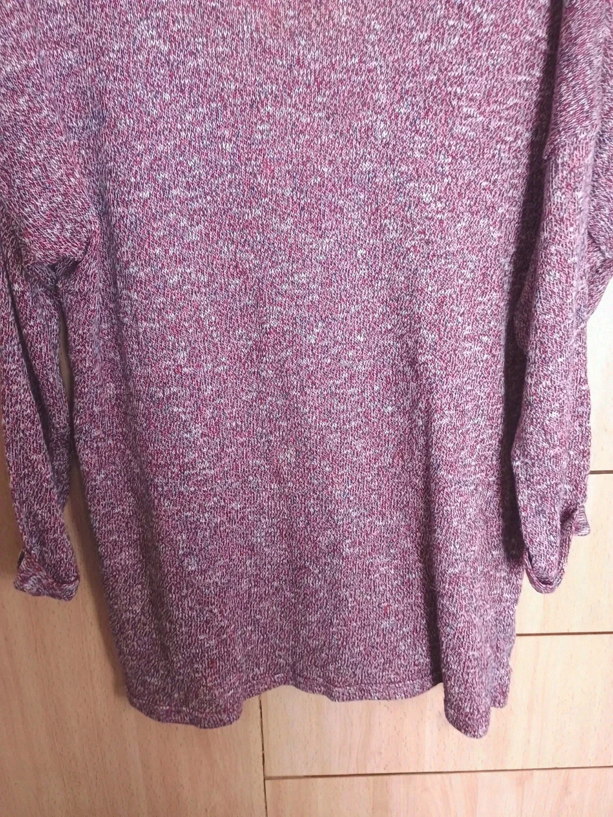 Jersey de punto fino jaspeado burdeos mumulticolor – taille Taille unique 3