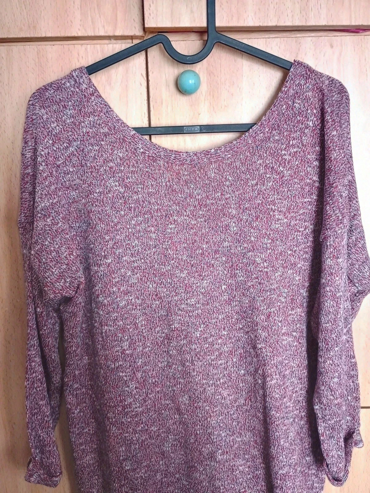 Jersey de punto fino jaspeado burdeos mumulticolor – taille Taille unique 2