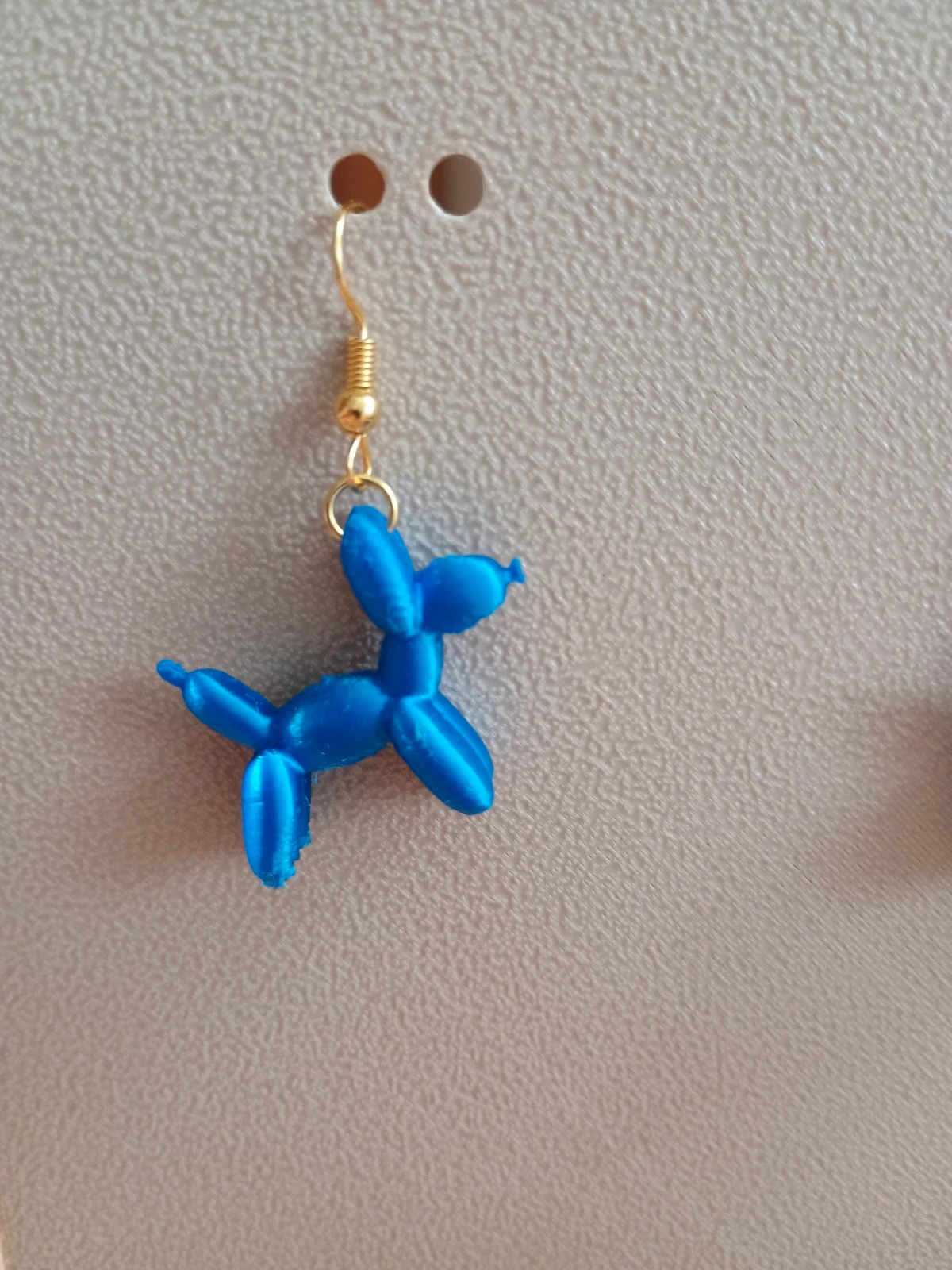 🐩pendientes Perro Globo Azules Estilo Pop Art unico🐩 2