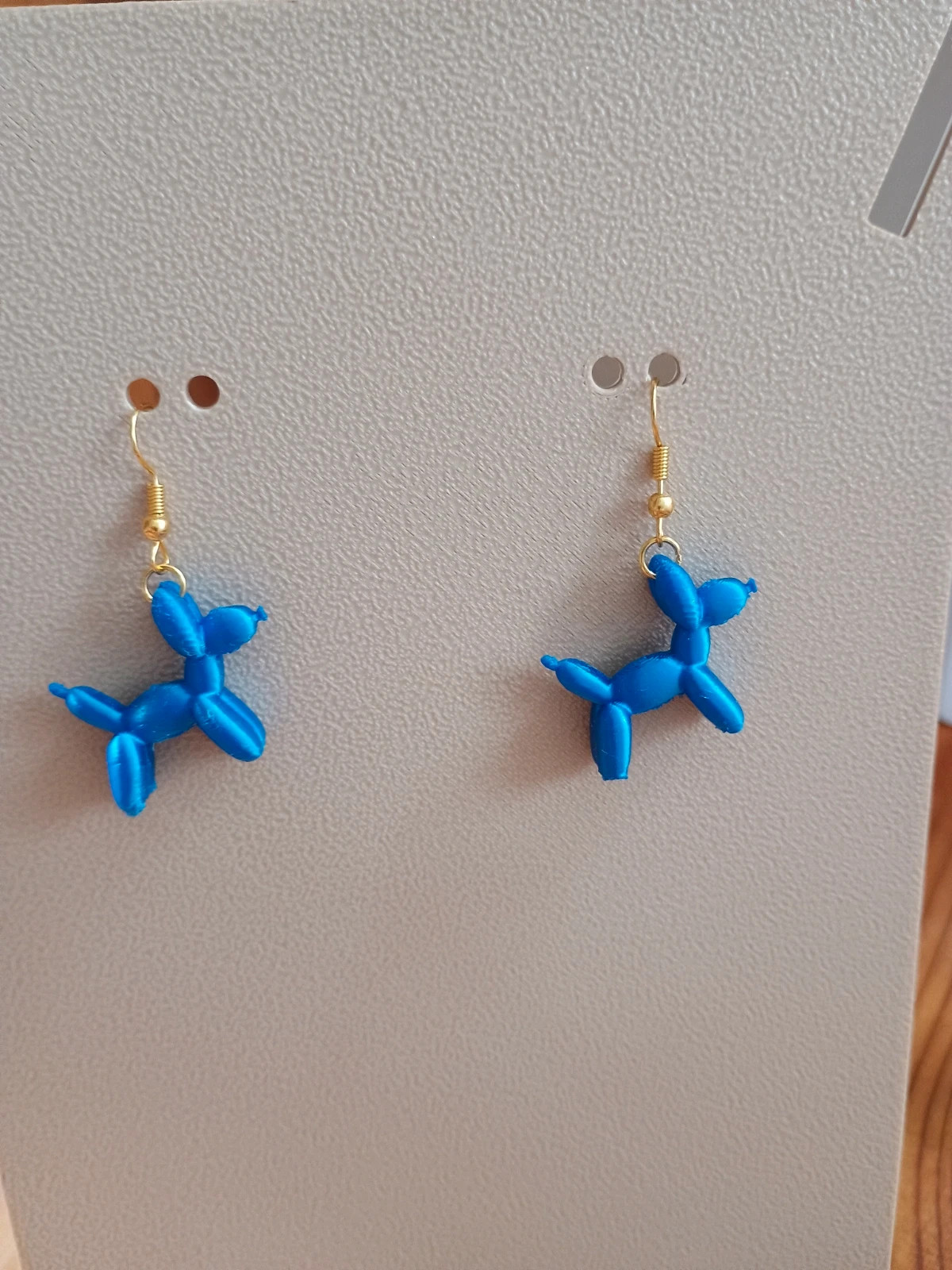 🐩pendientes Perro Globo Azules Estilo Pop Art unico🐩