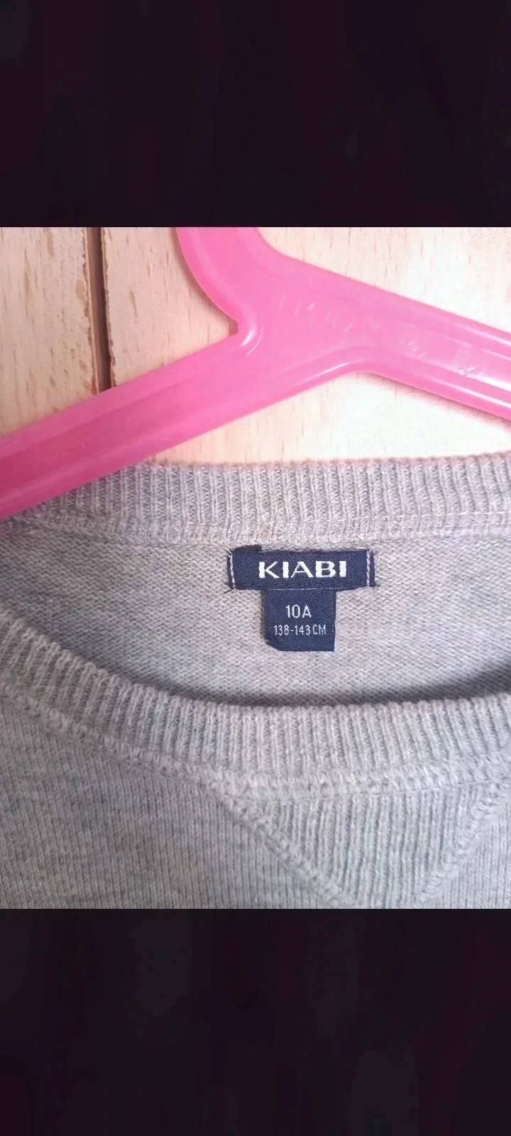 Jersey gris – Kiabi – taille 10 ans / 140 cm 2