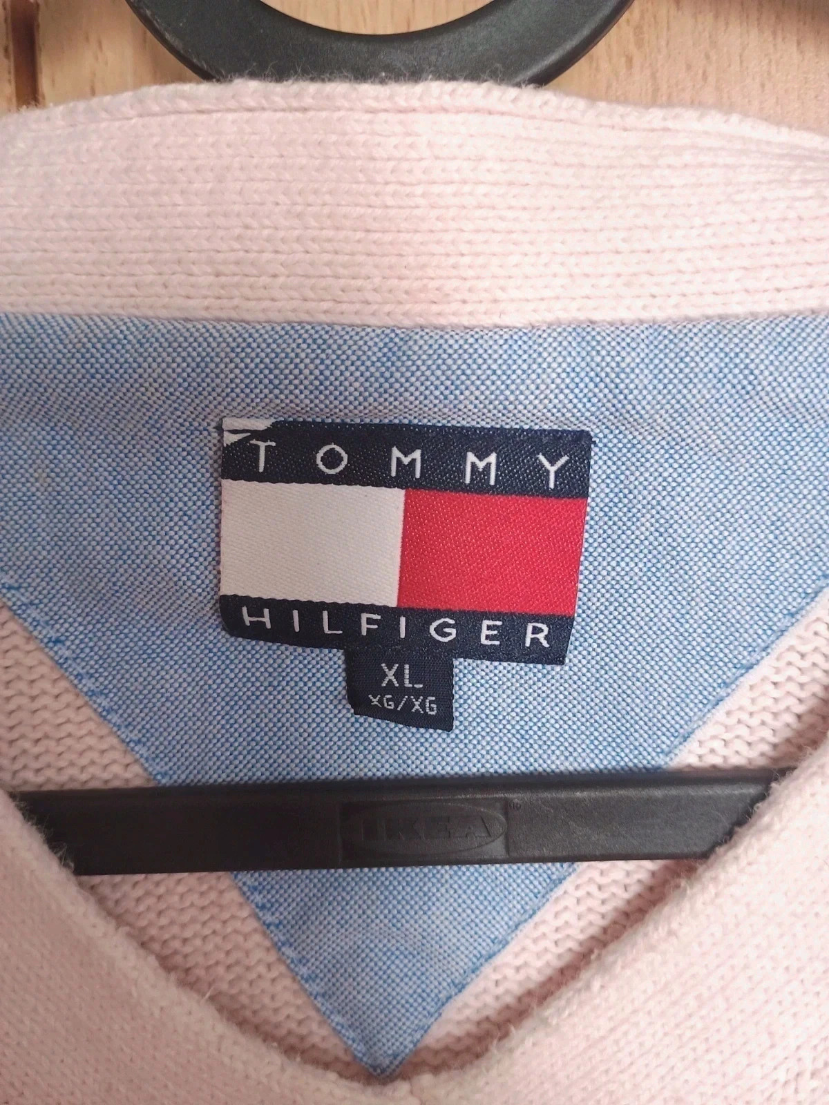 Jersey Tommy Hilfiger rosa pastel de cuello en V Talla XL 100% Algodón – Tommy Hilfiger – taille XL 5