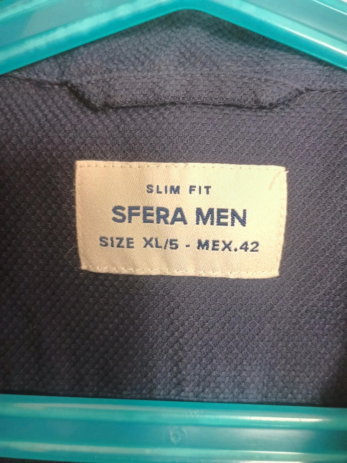 Camisa hombre azul marino Sfera Men Slim Fit Talla XL100% Algodón – Sfera – taille XL 4