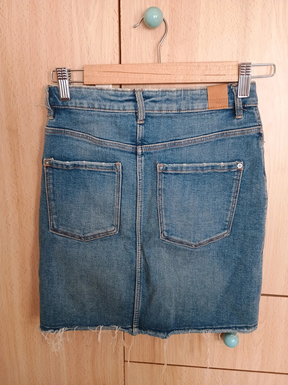 Falda Vaquera Zara TRF Talla XS Efecto Desgastado – Zara – taille XS / 34 / 6 5
