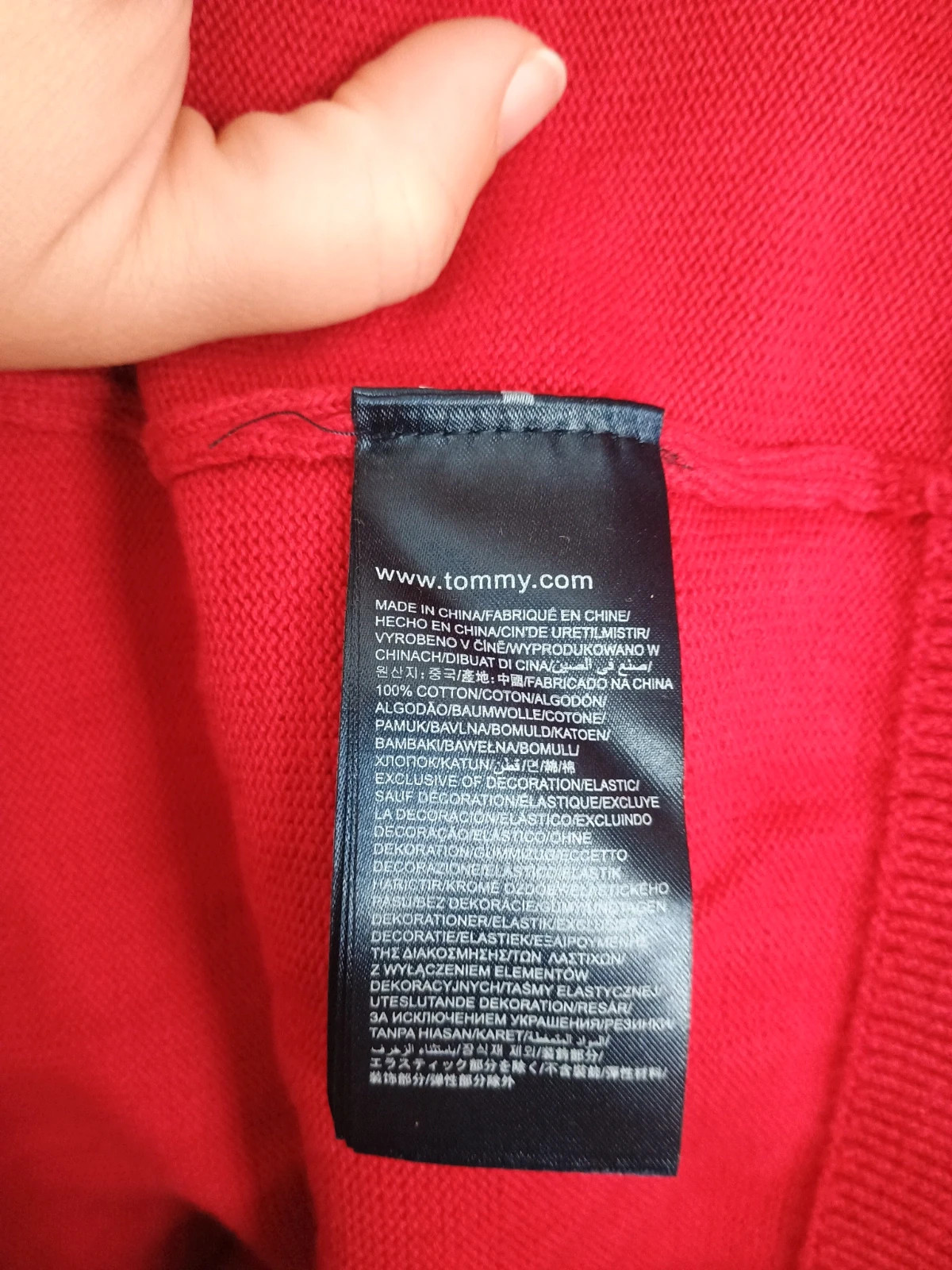 Jersey de cuello redondo Tommy Hilfiger rojo Talla S – Tommy Hilfiger – taille S 4