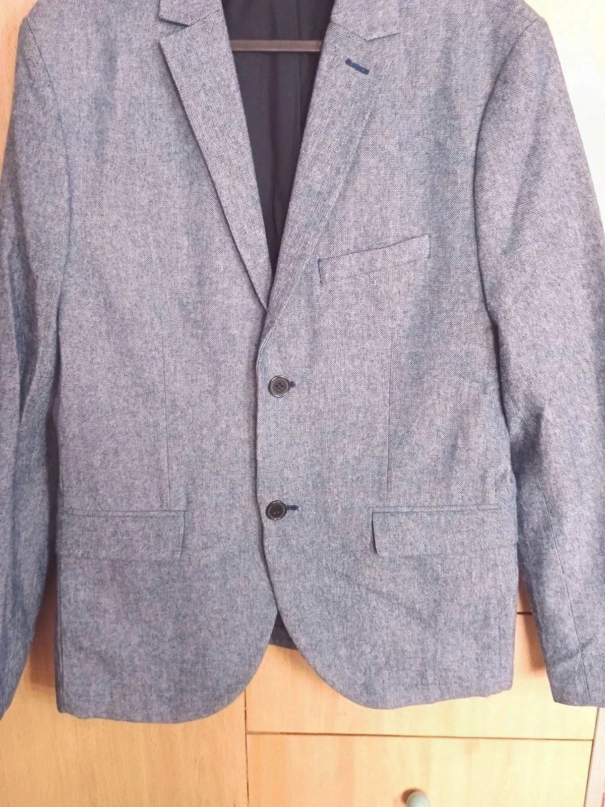 Americana/Blazer Slim Fit azul (con coderas) – H&M – taille 48 3