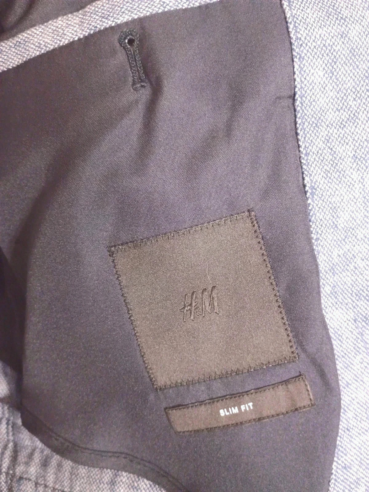 Americana/Blazer Slim Fit azul (con coderas) – H&M – taille 48 5