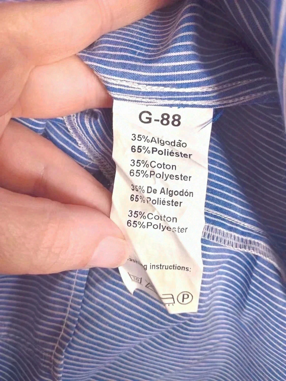 Camisa a rayas – idelord – taille XL 5