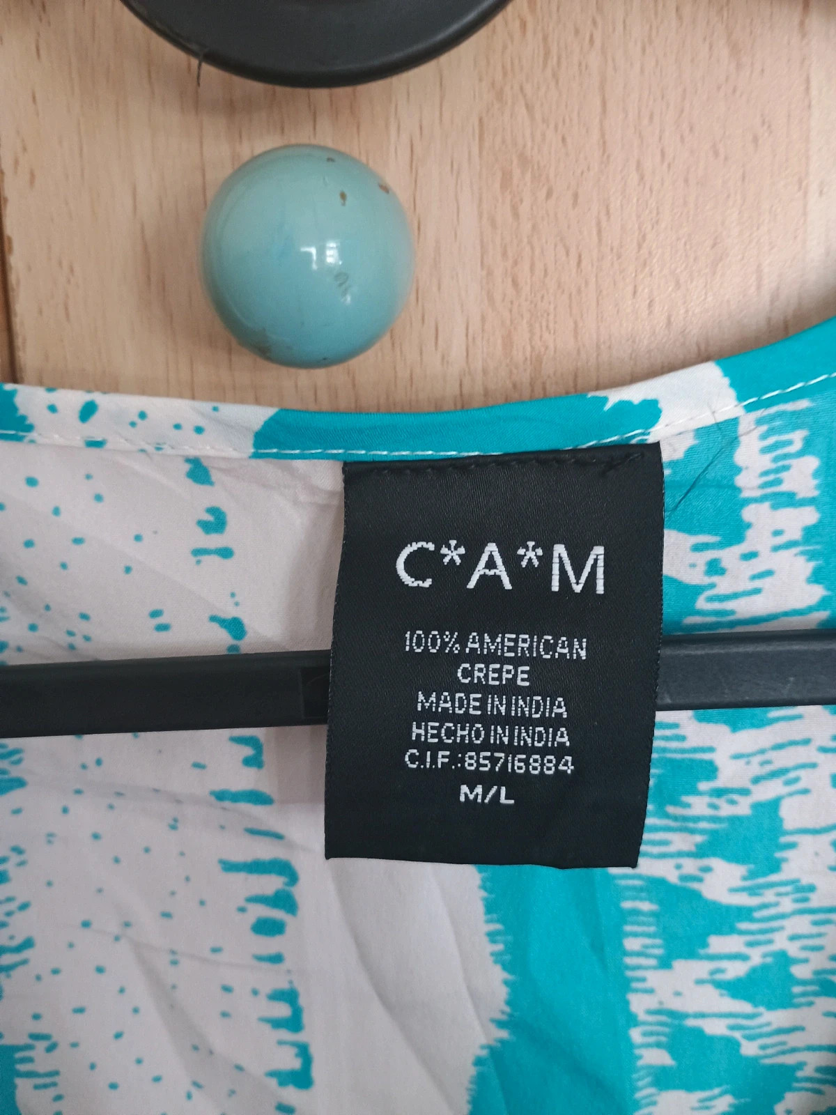 Mono largo azul estampado – CAM – taille M / 38 / 10 3