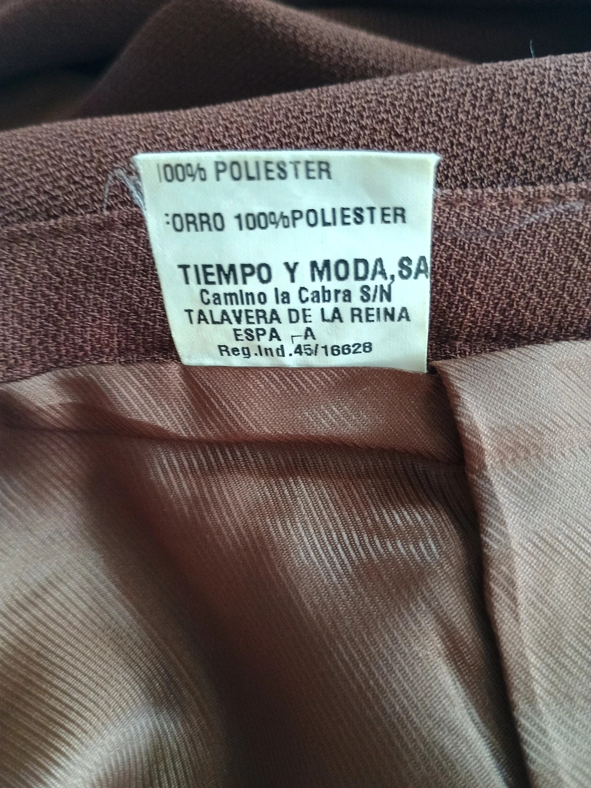 Falda Lapiz Vintage Marron Oscuro Talla 50 – Tiempo y Moda – taille 5XL / 50 / 22 5