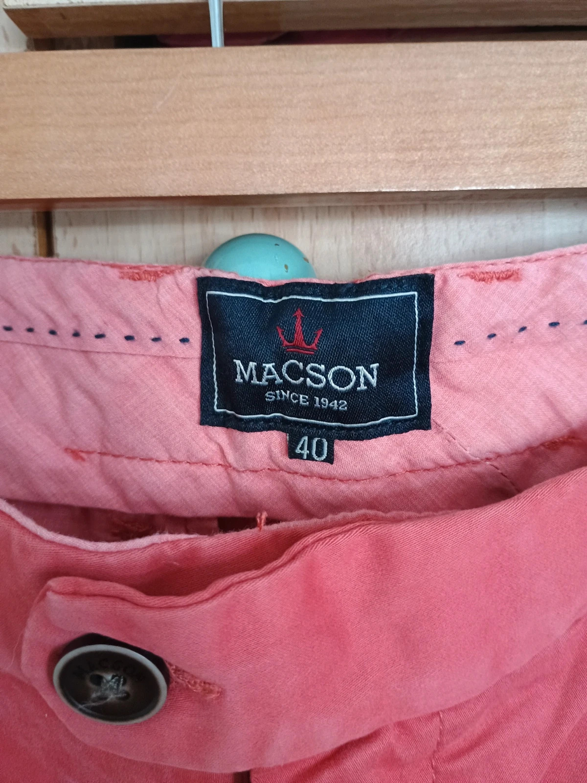 Pantalón chino Macson rosa coral Talla 40 – MACSON – taille L 4