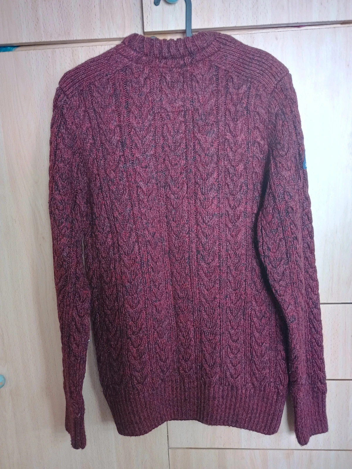 Jersey de punto trenzado granate Superdry -Talla M – Superdry – taille M 3