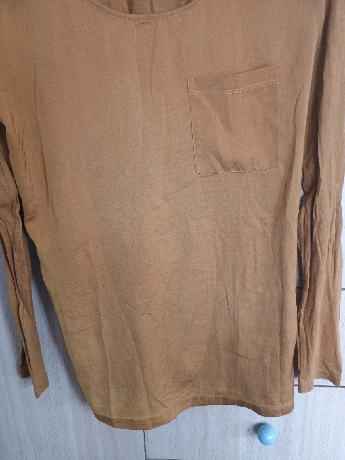 Camiseta manga larga mostaza mostaza tostado Benetton Talla XS – United Colors of Benetton – taille XS / 34 / 6 3