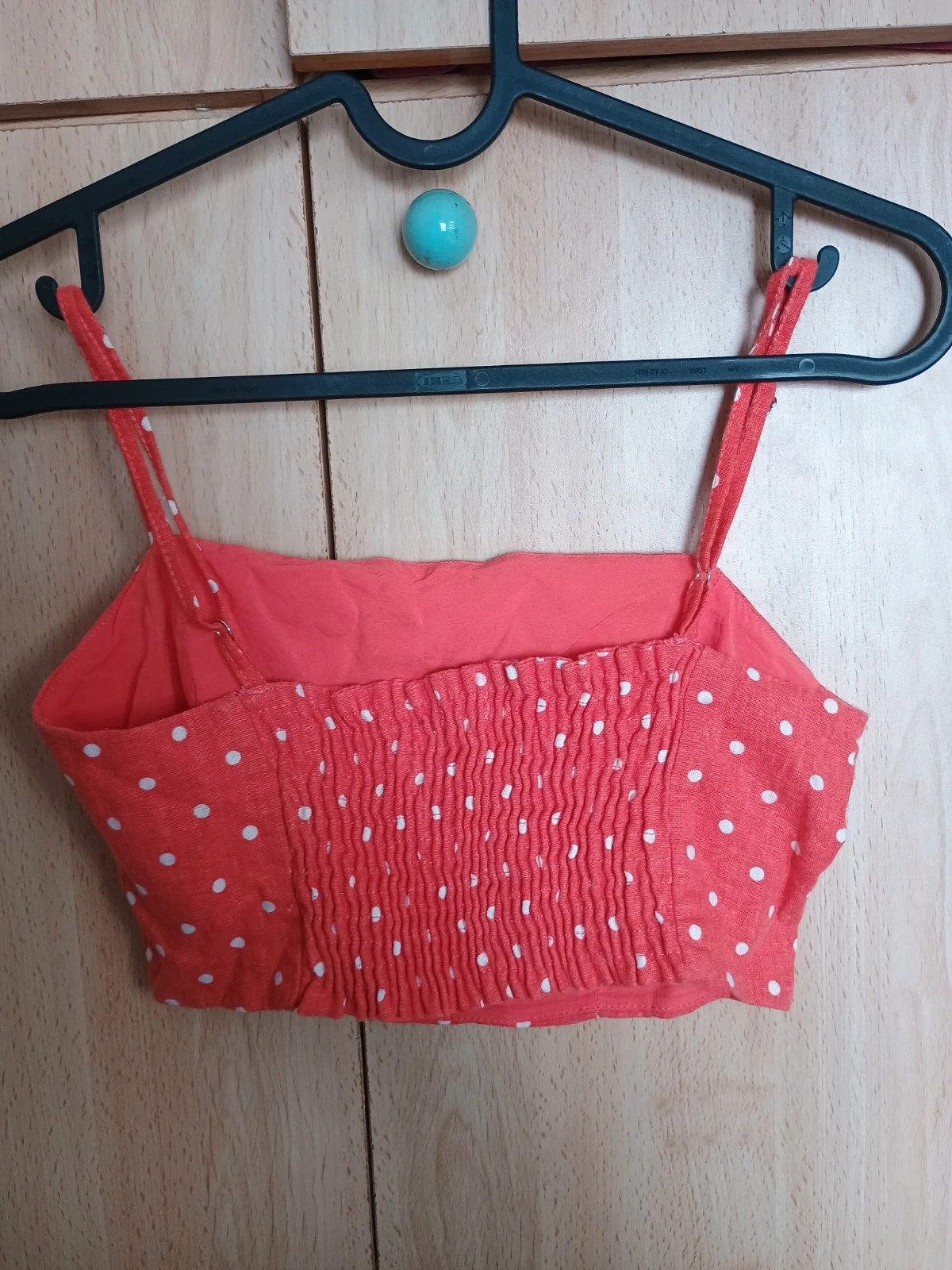Top crop Stradivarius rojo lunares blancos Talla S – Stradivarius – taille S / 36 / 8 3
