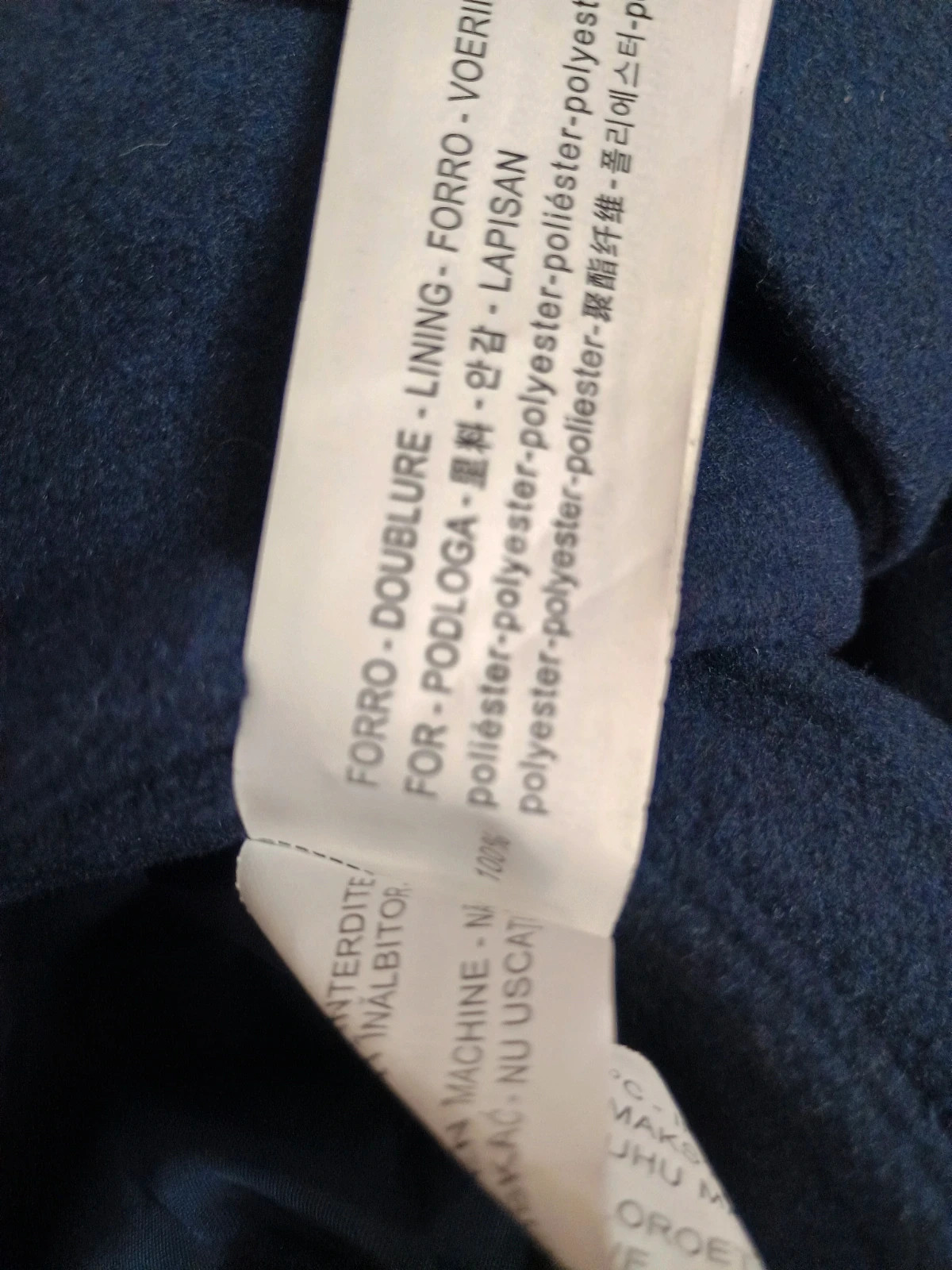 Abrigo de paño azul marino Stradivarius con cinturón Talla S – Stradivarius – taille S / 36 / 8 5