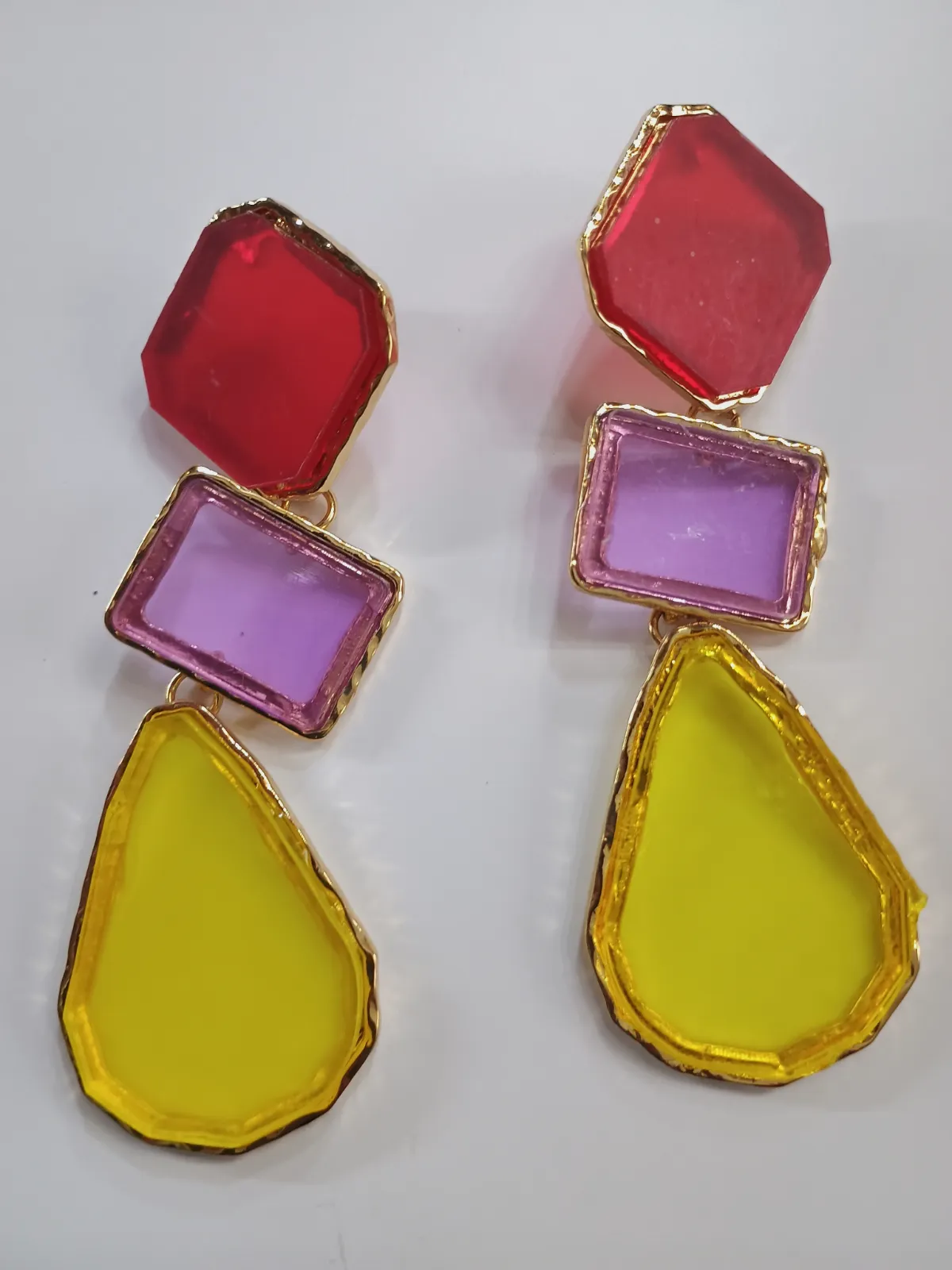 Pack de Pendientes Geométricos de Colores  – Sin marca 4