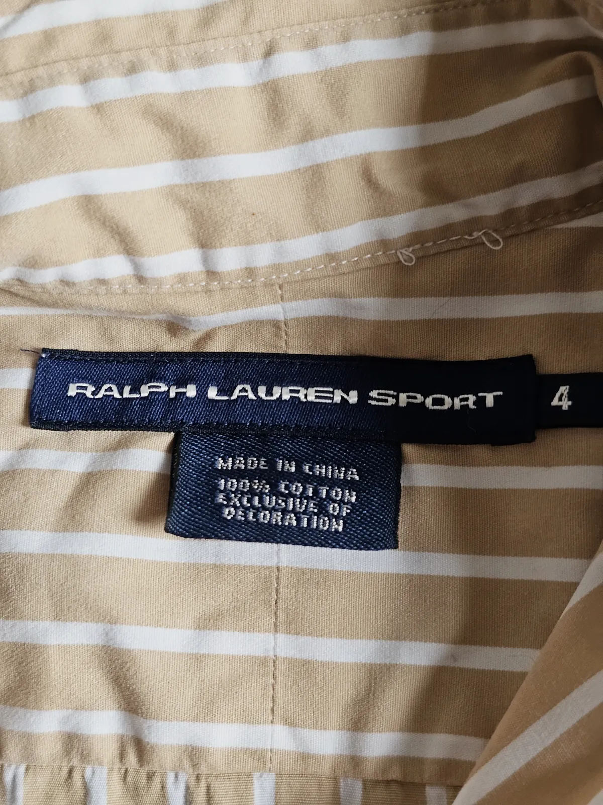 Chemise rayé beige #Ralph lauren 4 – Ralph Lauren – taille L 5
