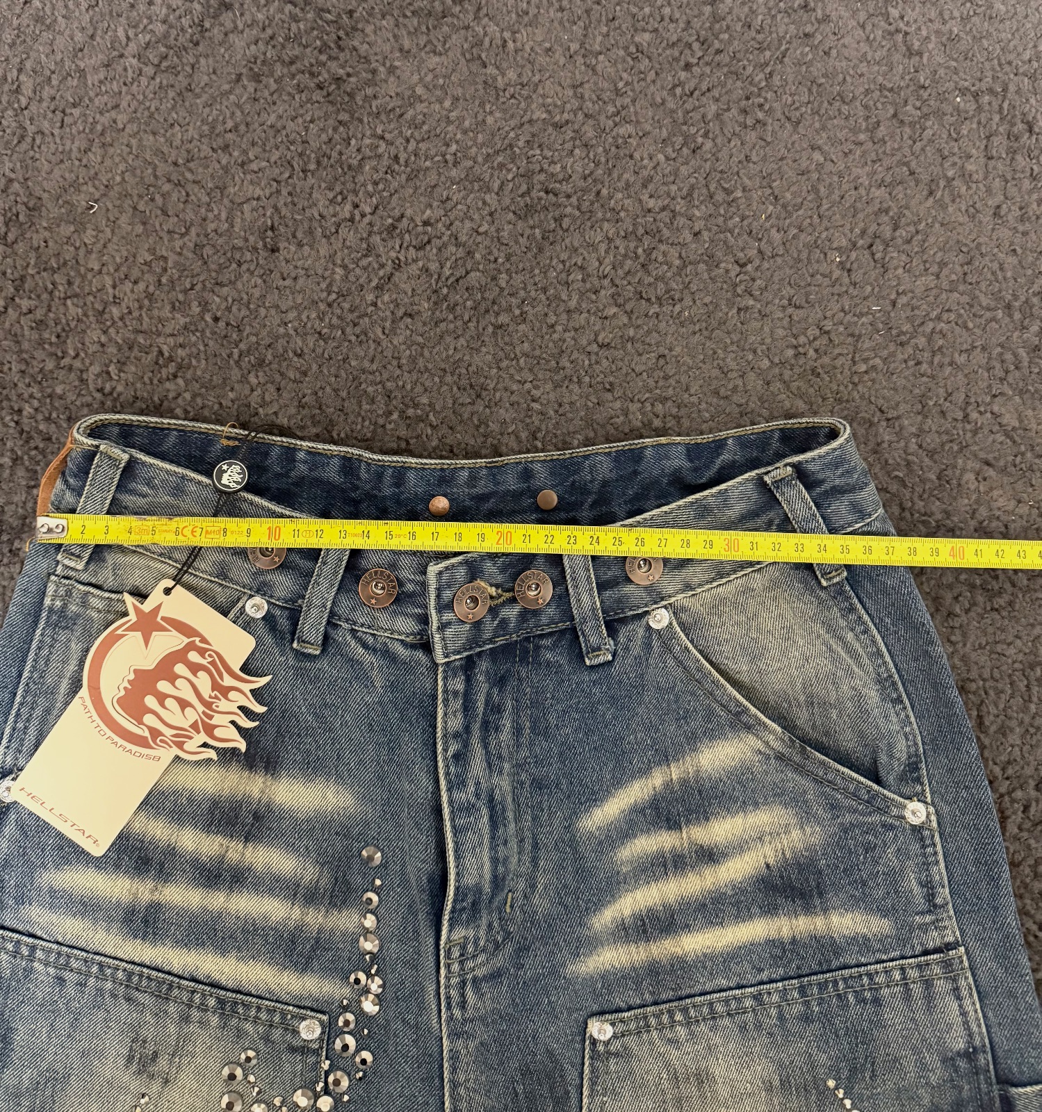 Jorts Hellstar Denim – Hellstar – taille S 4