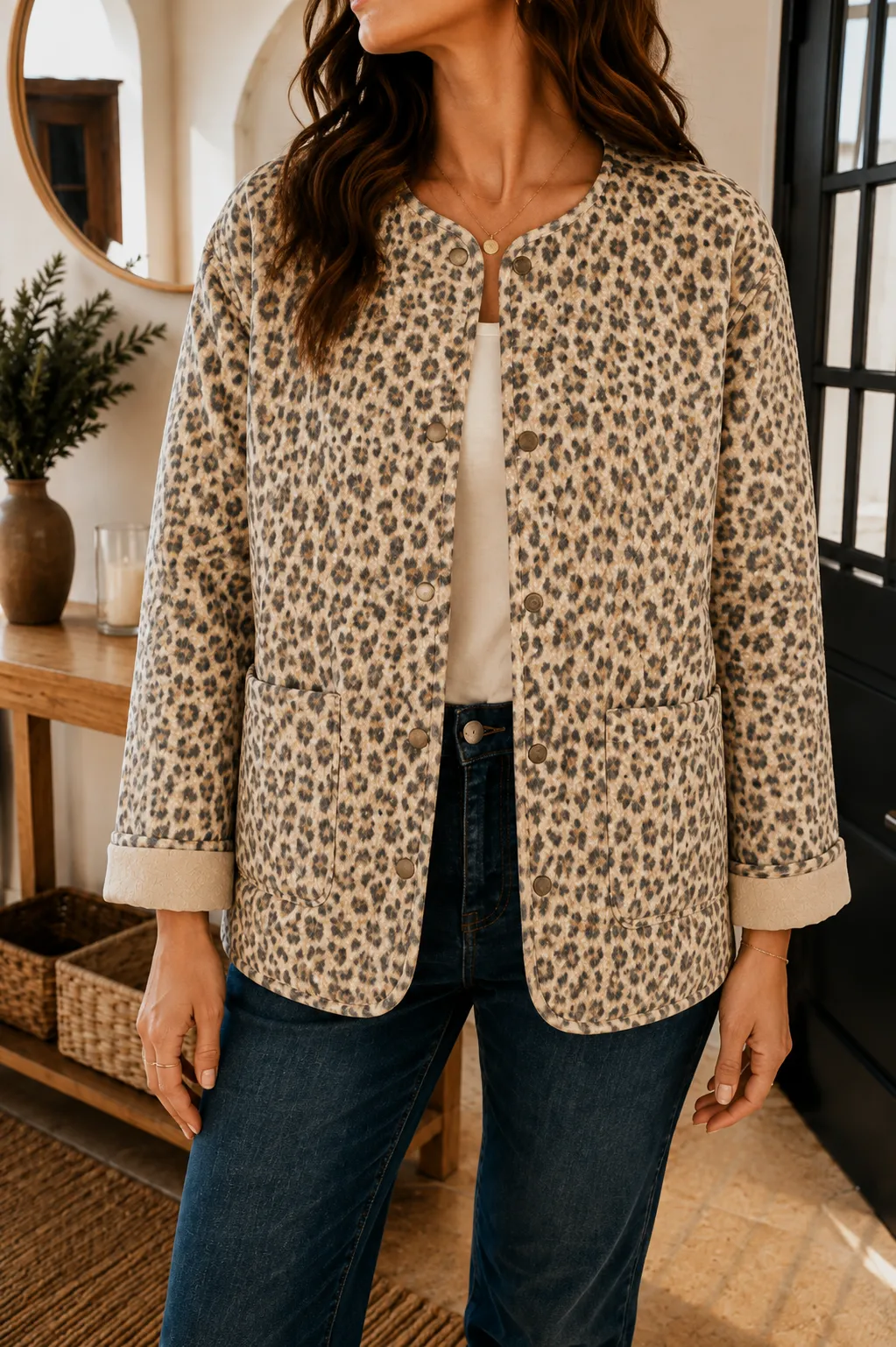 Veste Maison 123 Femme Léopard M Manche longues – Maison 123 – taille M 2