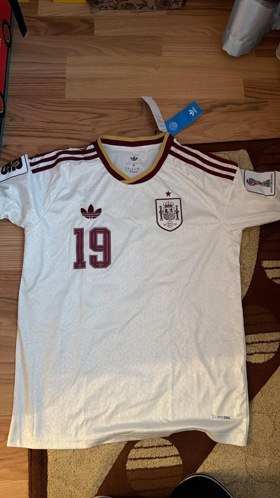 Adidas Spain Football Jersey #19