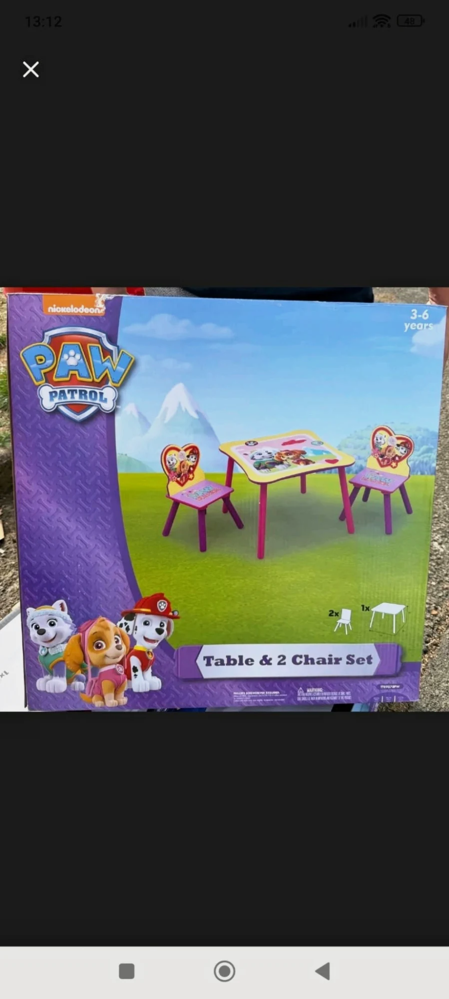 Magnifique table et 2 chaises