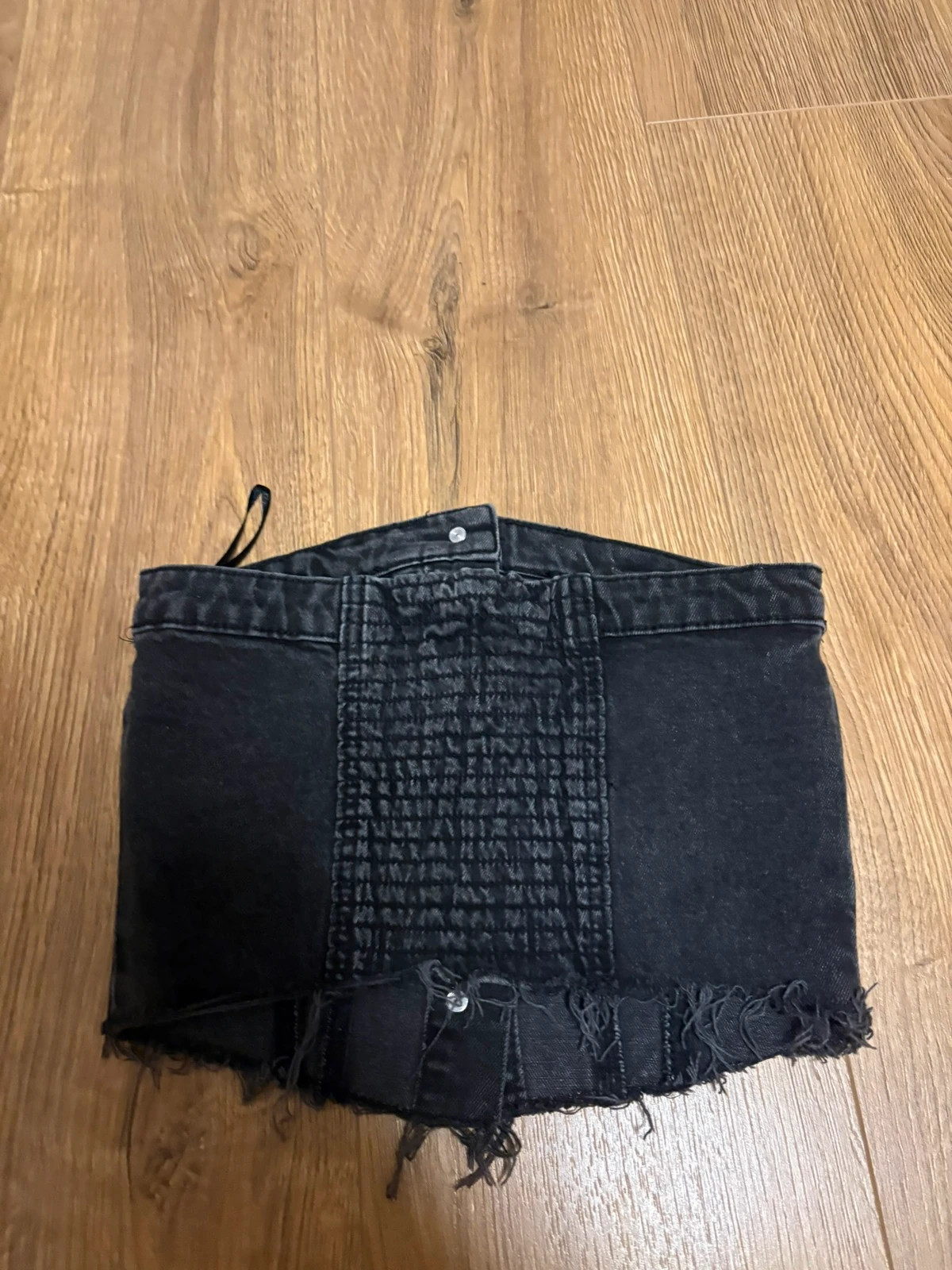 Top en jean noir boutonné – New Yorker – taille XS / 34 / 6 2