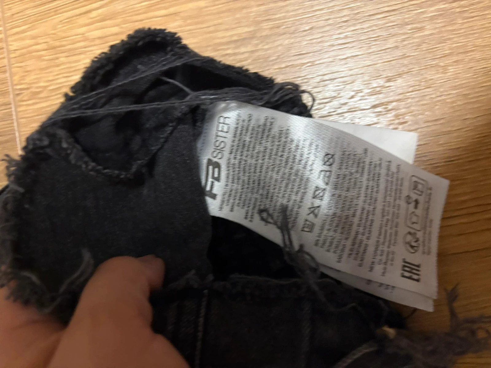 Top en jean noir boutonné – New Yorker – taille XS / 34 / 6 4