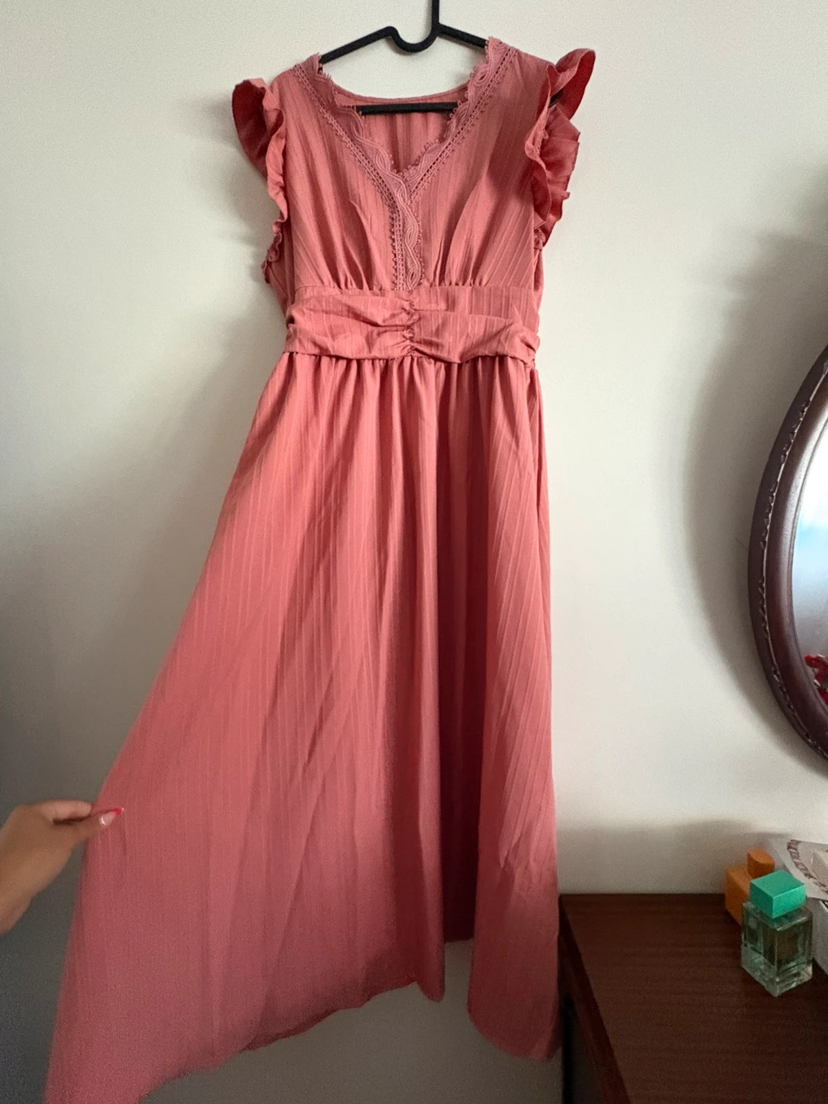 Robe longue rose poudré 🌸 – Shein – taille M / 38 / 10 2