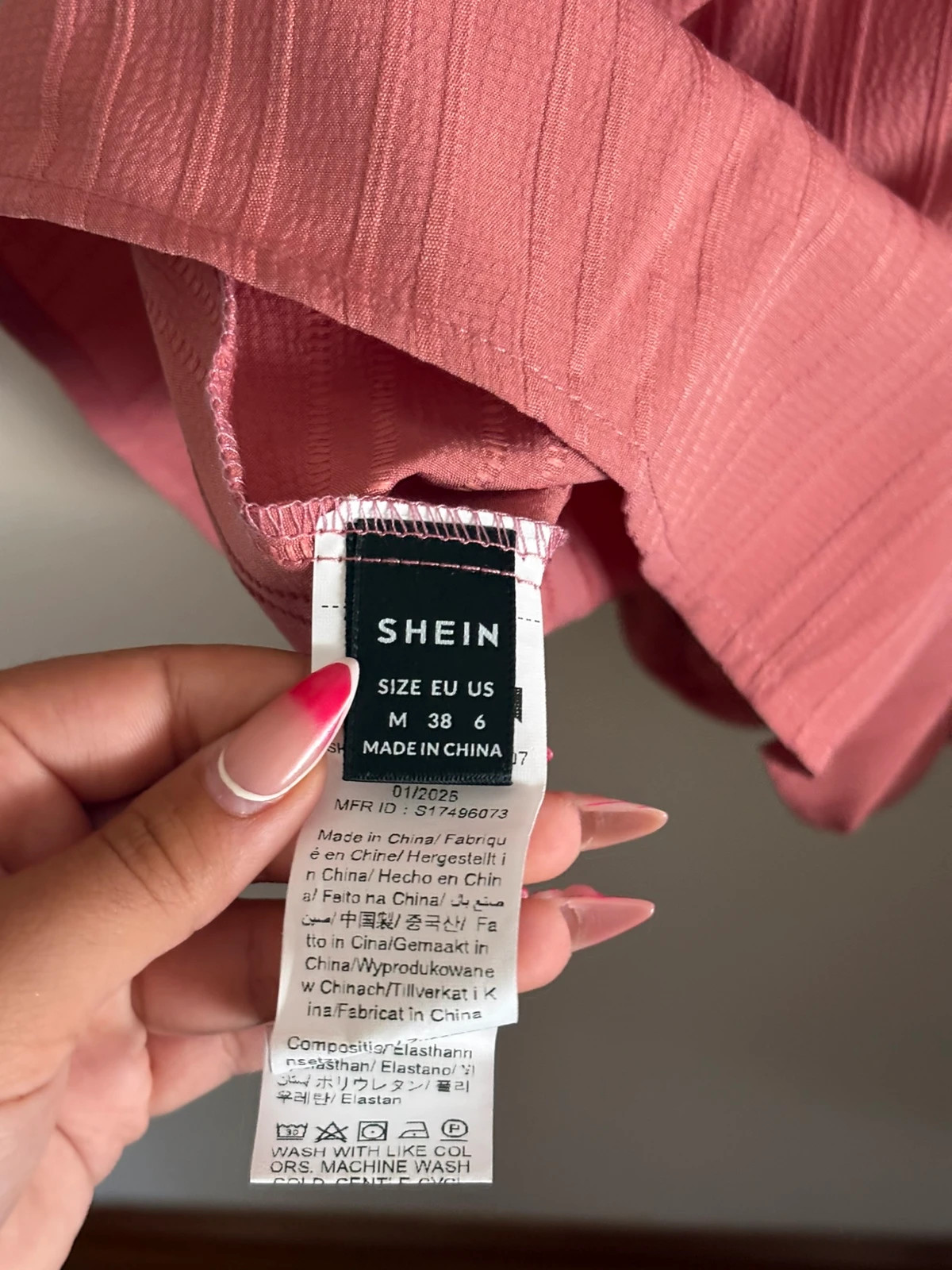 Robe longue rose poudré 🌸 – Shein – taille M / 38 / 10 4