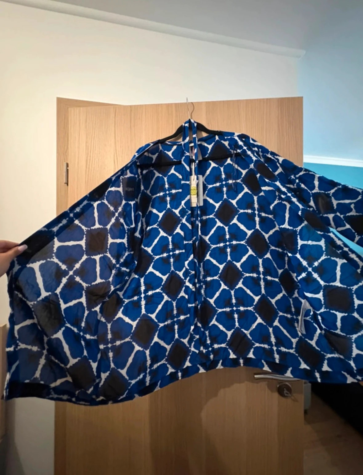 Veste légère femme – motif bleu & blanc – Street One – taille M / 38 / 10 2