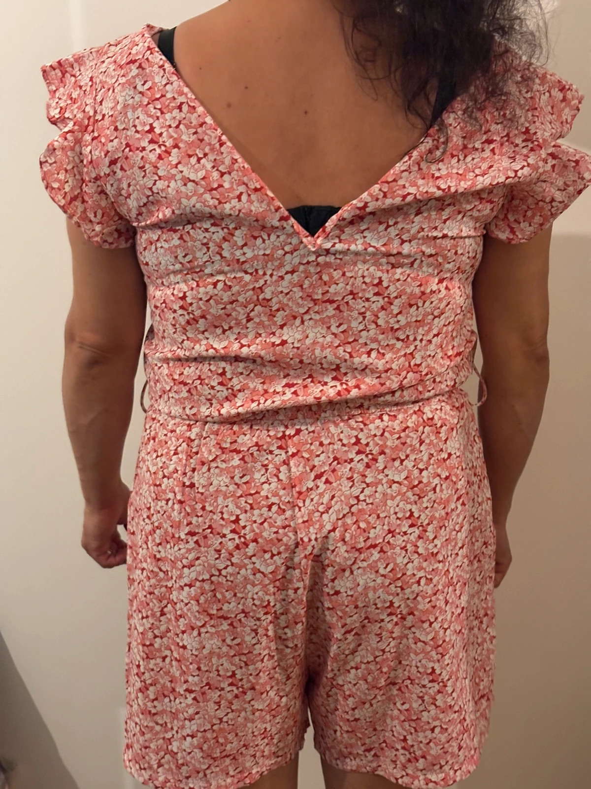 Combishort rose fleuri – look été – Jovial – taille L / 40 / 12 2